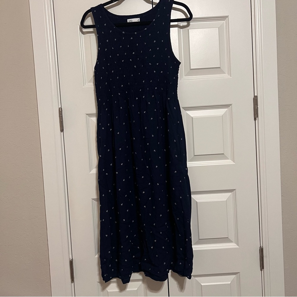 Croft & Barrow Navy Blue Midi Dress